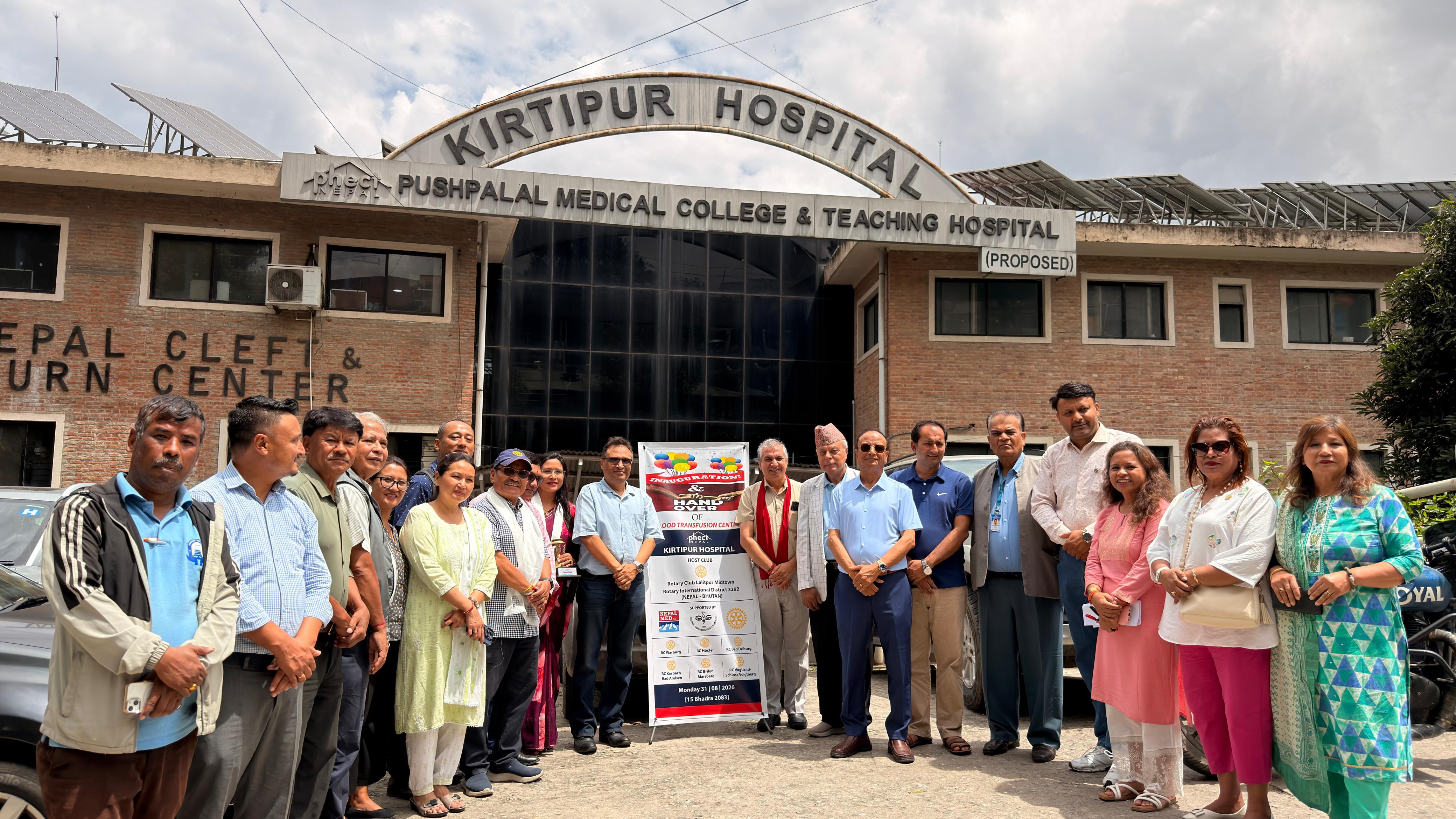 Official Inauguration and Handover of Blood Transfusion Center