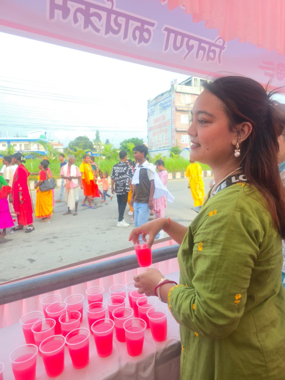 Water & Juice Distribution & Waste Management During Rath Yatra