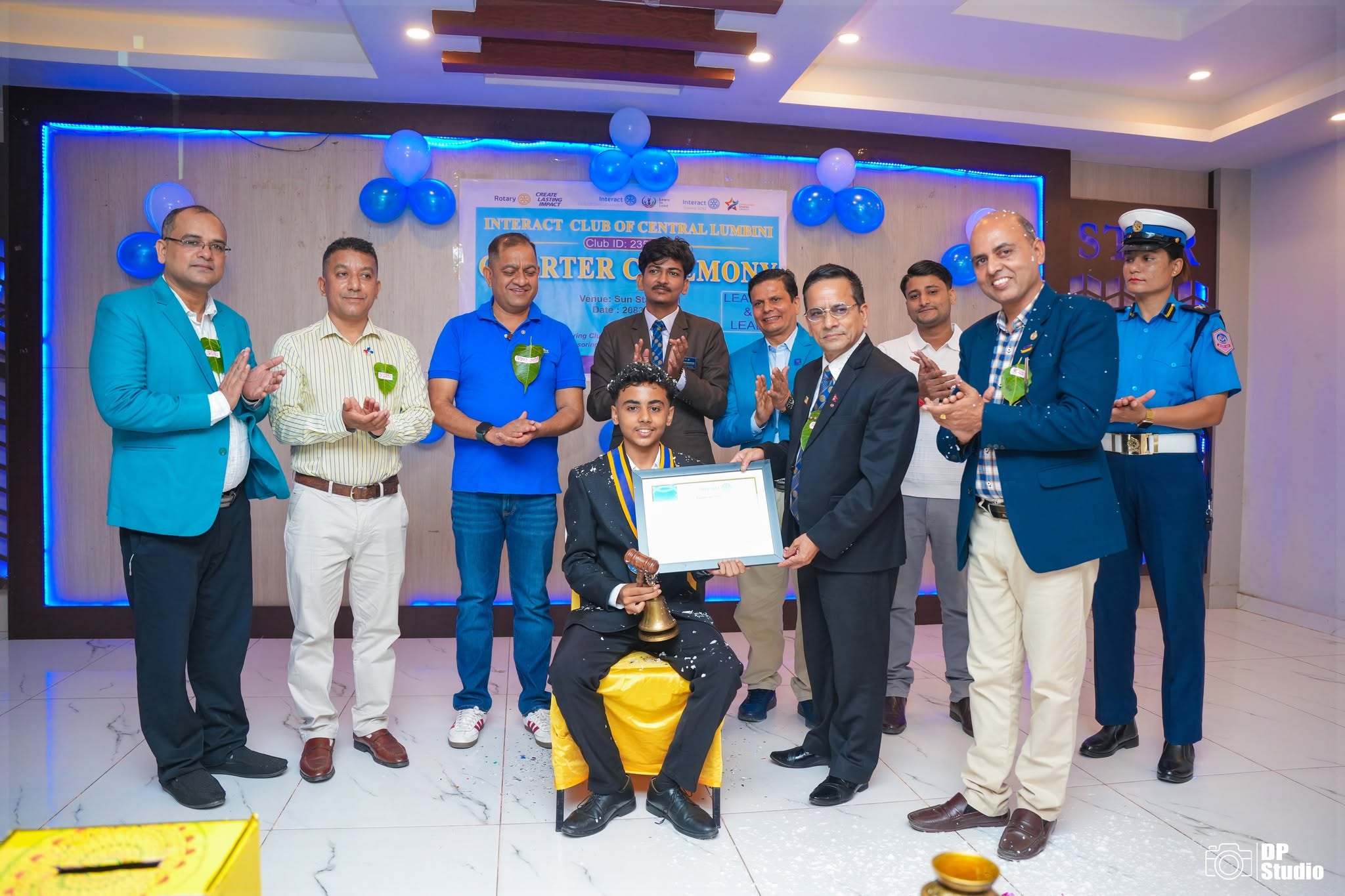 Sponsering Community base Interact Club and celebrating Charter Ceremony of Interact Club of Central Lumbini