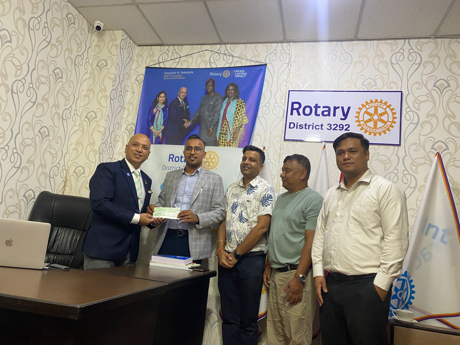 Rotary of Greenland Kathmandu support Disaster Relief Fund